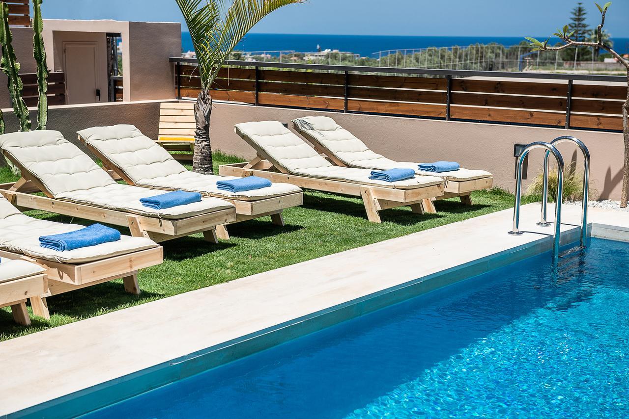 Fos Villa, A Luxe House With Private Heated Pool Galatás Exterior photo