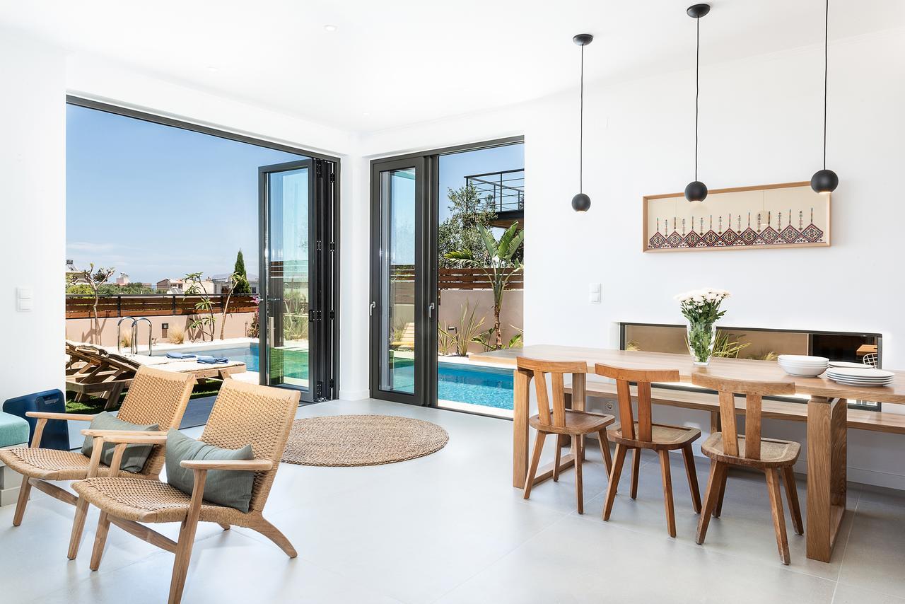 Fos Villa, A Luxe House With Private Heated Pool Galatás Exterior photo