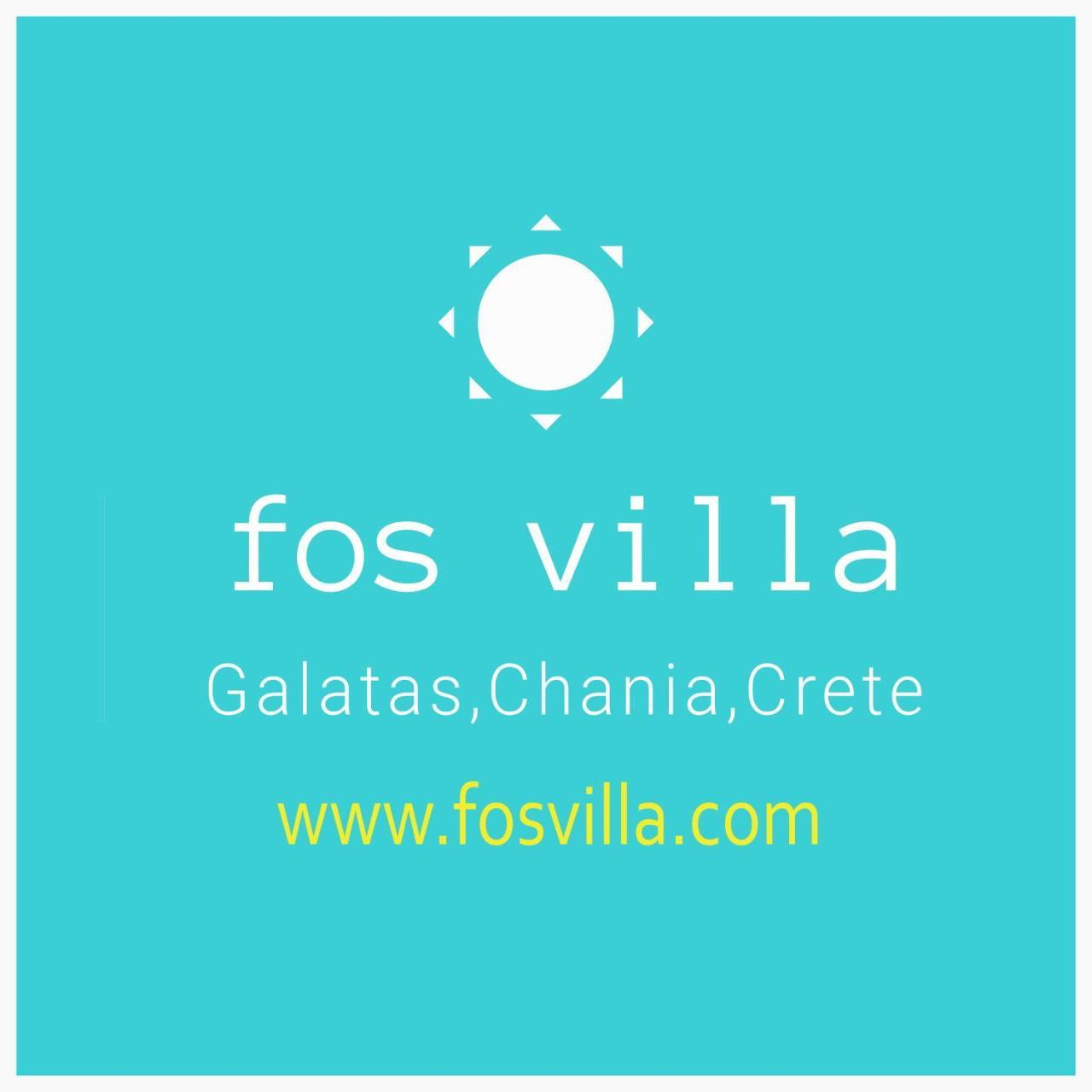 Fos Villa, A Luxe House With Private Heated Pool Galatás Exterior photo